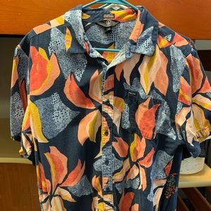 Volcom Floral Button Down